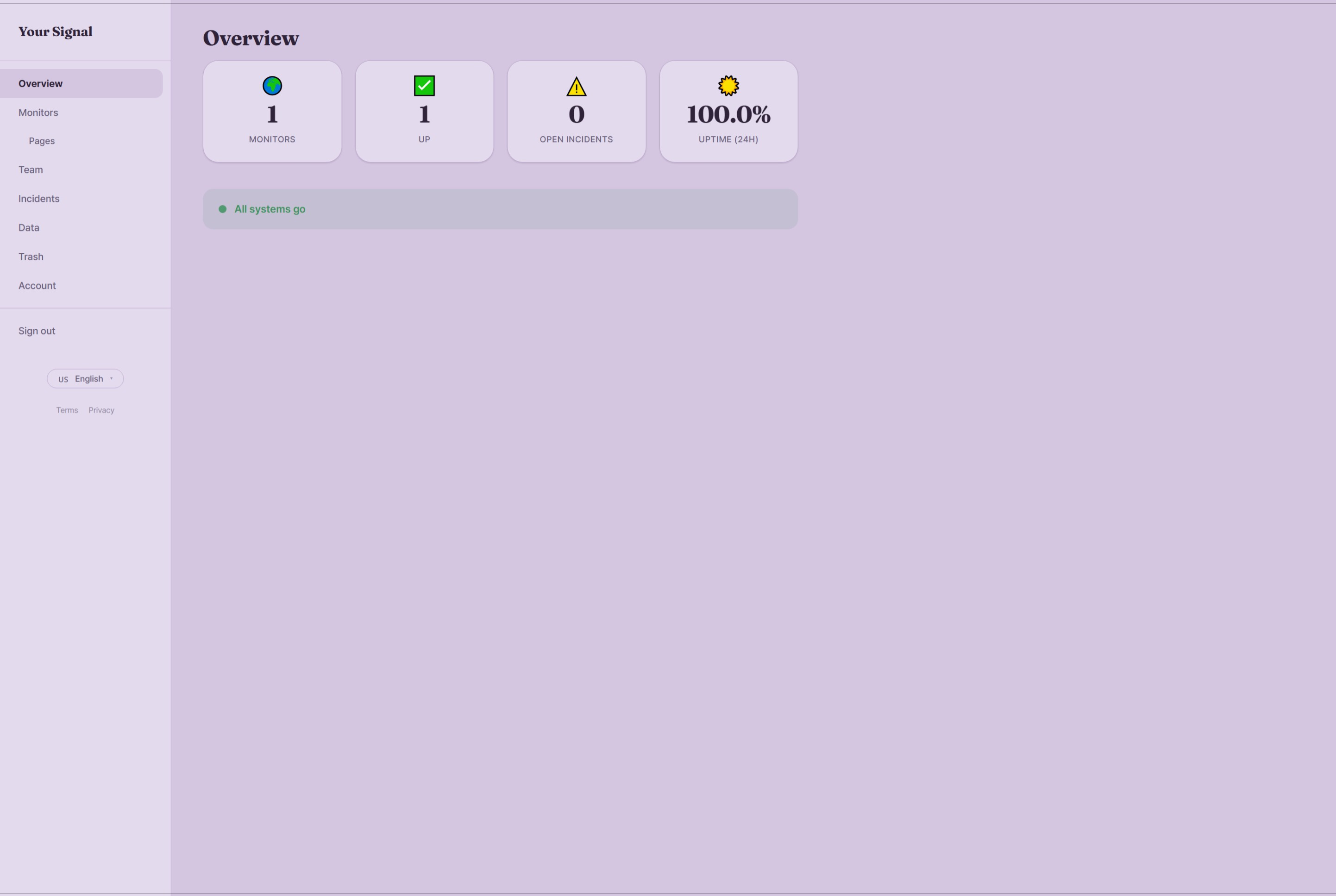 Your Signal project screenshot